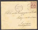 Switzerland Petite Emm...? Cover To Luzern 1897 Kreuz über Wertschild Briefmarke - Covers & Documents
