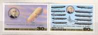 DPR KOREA  1987 ,PA 25  Paire Se-Tenant , 70 Th Anniversary Death Of ZEPPELIN ,  Neuf, MNH **;TB - Zeppelines