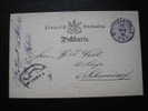 Ganzsache Stuttgart 1881 - Postal  Stationery