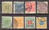 Denmark Newspaper Postage Due Verrechnungsmarken Mi. 1X-6X, 8X, 10X Cat. Value €50,- - Impuestos