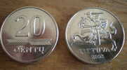 Lituanie 20 Centu 2008 Litai Cent Centas Sortie De Rouleaux! - Litauen
