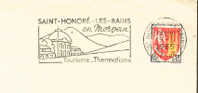 1965 France  58 Saint Honoré Les Bains Thermes  Terme Thermal   Sur Lettre - Termalismo