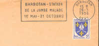 1956 France  32  Barbotan Thermes  Terme Thermal   Sur Lettre - Kuurwezen