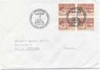 Greenland FDC Block Of 4 Jorgen Bronlund 20-10-1977 Sent To Sweden - Altri & Non Classificati