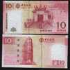 2008 MACAO Bank Of CHINA BANKNOTE 10pta - Macao