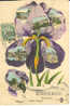 LE PERREUX  - Du Perreux, Recevez Cette Fleur - Multi Vues, Iris -  Circulé 1907 - Le Perreux Sur Marne