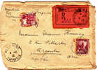 TUNISIE Lettre Recommandée De MEDENINE Du 4/12/1928 Via France - Covers & Documents