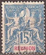 REUNION ISLANDS..1892..Michel # 37...used. - Gebruikt