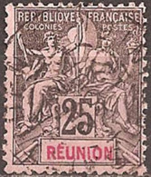 REUNION ISLANDS..1892..Michel # 39...used. - Gebraucht