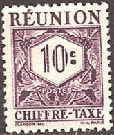 REUNION ISLANDS..1947..Michel # 26...MLH...Portomarken. - Postage Due