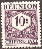 REUNION ISLANDS..1947..Michel # 26...MLH...Portomarken. - Timbres-taxe