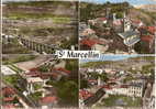 Cpsm De St Marcellin Vue Aérienne , Ed Lapie - Saint-Marcellin