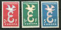 Luxembourg * N° 548 à 551 - Europa 1958 - Gebruikt