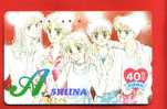 Japan Japon  Telefonkarte Phonecard -  Comic Comics  Manga  Cartoons  Anime  Animate  Ribon - Comics