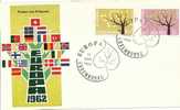 Luxemburgo FDC Yvert 612-13 (o). - 1962