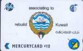 # KOWEIT 4 Kuwait Embleme (brown Embleme) L10 Mercury 04.92  Tres Bon Etat - Kuwait