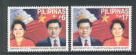 2006 PHILIPPINES - CHINA FRIENDSHIP PRESIDENT VISIT 2V+S.S - Postzegels
