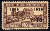 Tunisie N° 204 XX  Partie De Série :+ 10 F Sur 20 F. Brun Sans Charnière, TB - Unused Stamps