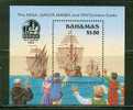 Bahamas      " Discovery Of America "     Souvenir Sheet  SC# 692  MNH** - Bahamas (1973-...)