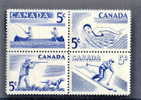 Canada Unitrade 368a MNH VF Block Of 4 Recreational Sports..............................(C 2) - Hojas Bloque