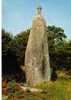 CPSM. TREGUN. MENHIR DE KERANGALLOU. . DESSIN AU DOS EXPLICATIF... - Dolmen & Menhirs