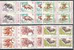 BULGARIA / BULGARIE - 1973 - Animaux Sauvages - 6v Bl De 4** - Unused Stamps