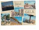 SICILIA Gela Caltanissetta Saluti 6 Vedutine 1970 Viaggiata - Gela