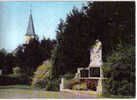 Carte Postale 68.   Hirsingue  Le Monument Aux Morts Et L'église  Trés Beau Plan - Hirsingue