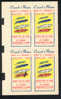 1957  France  Feuillet Avec 4 Vignettes Labels  Never Hinged Sport  Automobile  Reims - Automovilismo