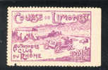 1912 France Vignette  Label Avec Charniére  Automobile  Course De Limonest - Cars