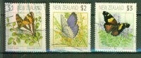 Papillon - NOUVELLE ZELANDE - Dodonidia Helmsii, Zizina Otis Oxleyi, Bossaris Itéa - Insectes - N° 1152-1153-1154 - 1991 - Used Stamps