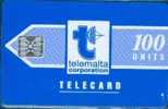 # MALTA 2b Blue - Matt (1st Serie) 100 Sc5   Tres Bon Etat - Malta