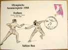 1988 COVER FENCING OLYMPIC GAMES SEOUL - Escrime
