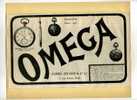 - OMEGA . PUB. DU DEBUT DU XXe S. . DECOUPEE ET COLLEE SUR PAPIER - Andere & Zonder Classificatie