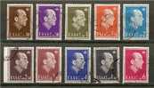 GREECE 1964 KING PAUL SET USED - Usados