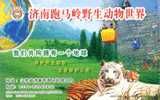 Tiger Rare Animal Tram Railway   , Prepaid Card    , Postal Stationery - Rhinozerosse