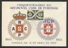 PORTUGAL Cinquentenario Do Automovel Clube De Portugal 1953 Maximum Postcard / Carte Maximum - Maximum Cards & Covers