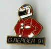 {66760} Pin´s " G Berger 91 " - Automovilismo - F1