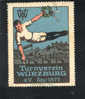 Allemagne  Wurzburg Vignette Label Avec Charniére   Gymnastique  Gymnastics Ginnastica - Gymnastique