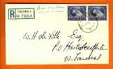 SOUTH AFRICA 1948 FDC With Address Silver Wedding 207-208 - FDC