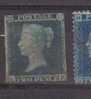 GB Great Britain, Classic Two Pence Blue. Imperforated.used. Mi.4 - Used Stamps