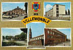 Carte Postale 93.  Villemomble   Le Lycée Le Square De Verun école St-Exupery La Mairie  Trés Beau Plan - Villemomble