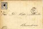 Carta VITORIA 1872. Alegoria. Variedad Fechador - Briefe U. Dokumente