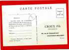 CHATENAY MALABRY 1962 CROUX FILS PEPINIERISTE 64 RUE DE CHATEAUBRIAND CARTE PUBLICITAIRE EN BON ETAT - Chatenay Malabry