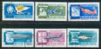 ● HONGRIE - UNGHERIA  - AEREO - 1962 - Storia - N. 232 /37  Usati  -  Lotto 1508 - Used Stamps