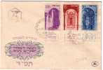 E286 - ISRAEL Yv N°68/70 FDC AVEC TAB - FDC