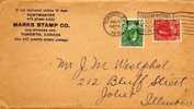 Carta Comercial TORONTO (Canada) 1918 A Estados Unidos - Covers & Documents