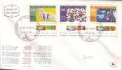 E306 - ISRAEL Yv N°631/33 AVEC TAB FDC - FDC