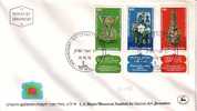 E335 - ISRAEL Yv N°718/20 AVEC TAB FDC - FDC