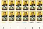 US Scott 1771 - Plate Block Of 12 - Martin Luther King 15 Cent - Mint Never Hinged - Numéros De Planches